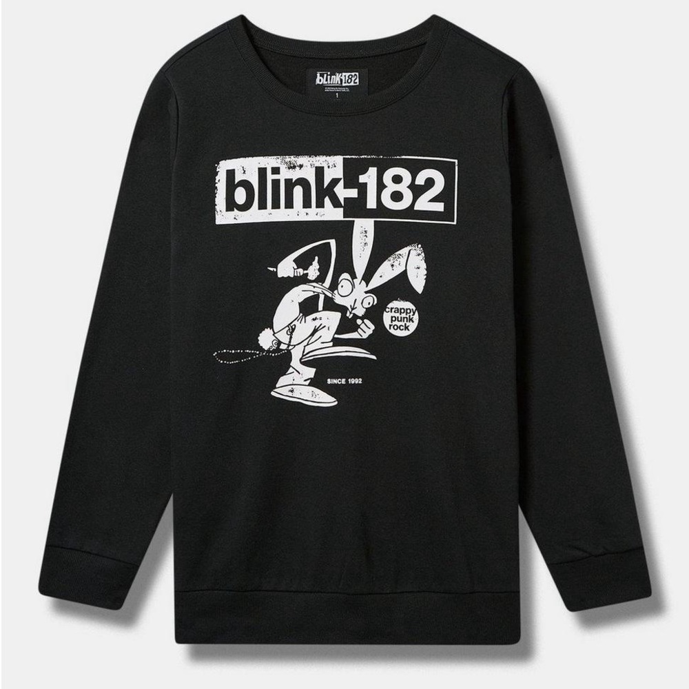 Black Torrid Blink-182 Cozy Fleece Sweatshirt